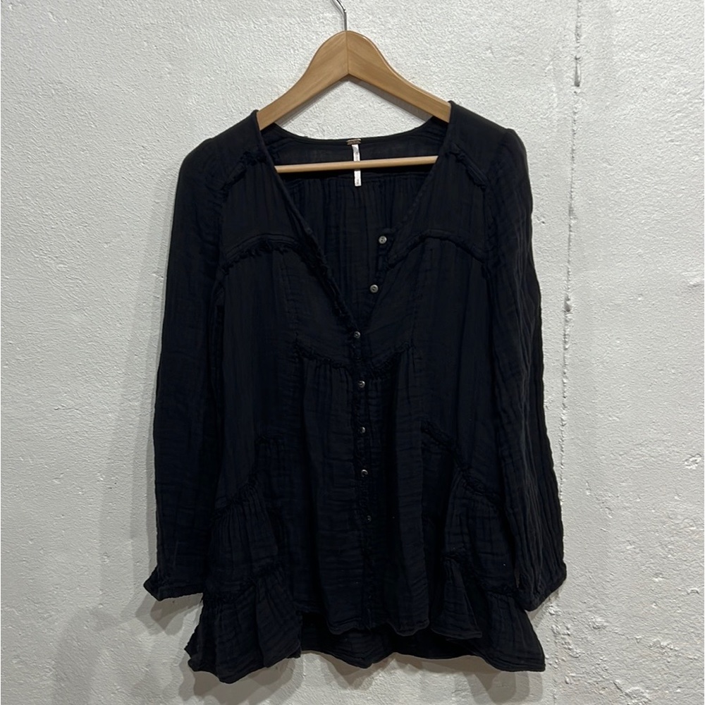 Free People Button Up Blouse